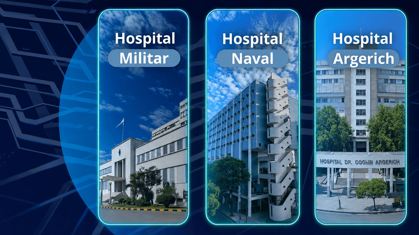 Hospital Militar, Hospital Naval y Hospital Argerich, los centros donde Mira TV presta servicio
